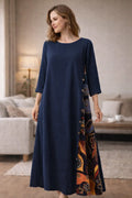 Sommerkleid Aus Baumwolle Und Leinen