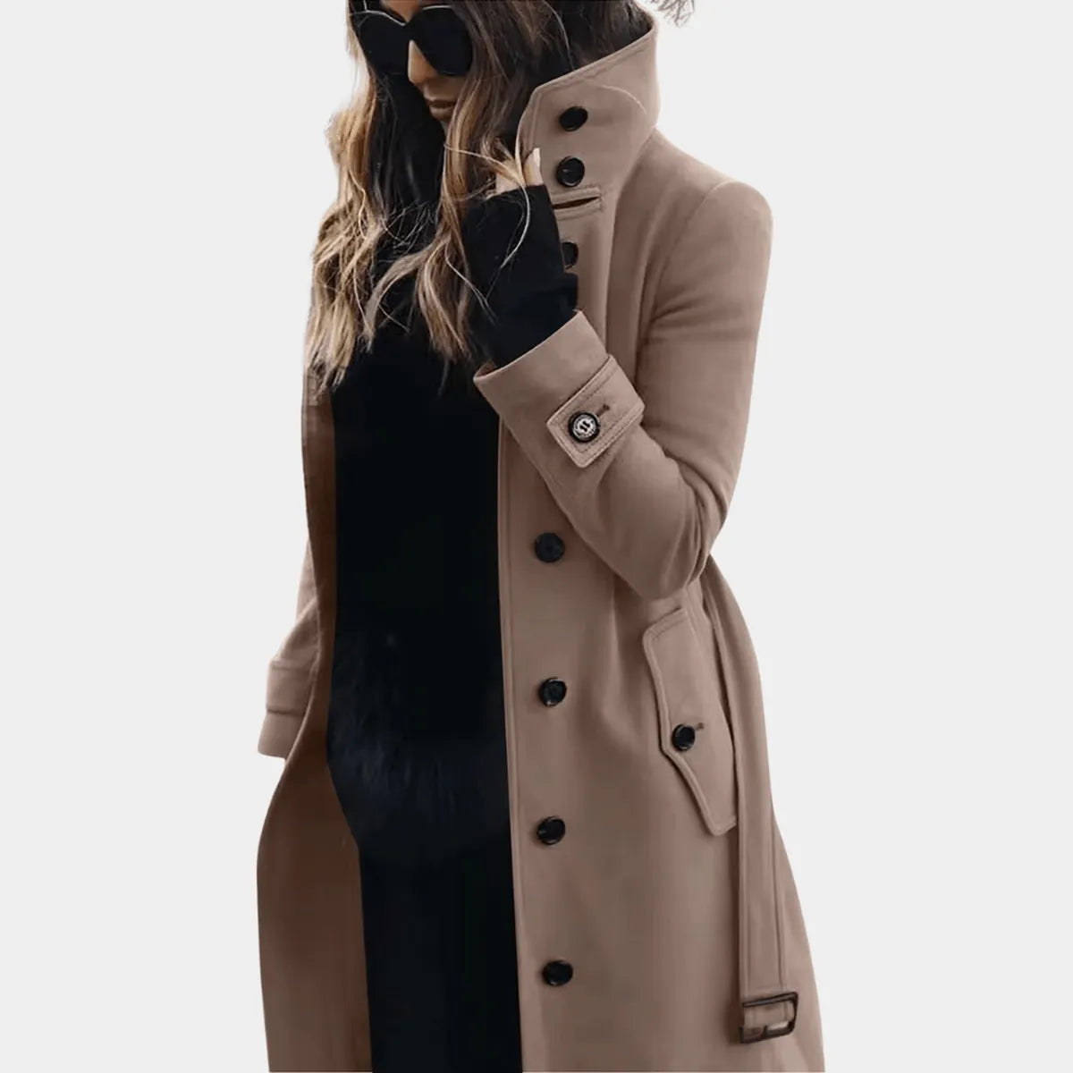 Elegante Warme Dames Trenchcoat â€“ Stijlvol, Comfortabel & Perfect voor Koele Dagen