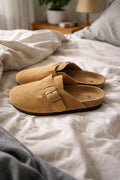 Damen Clogs Schnallen Design Pantoletten
