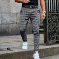 Männer Karierte Slim Fit Hose