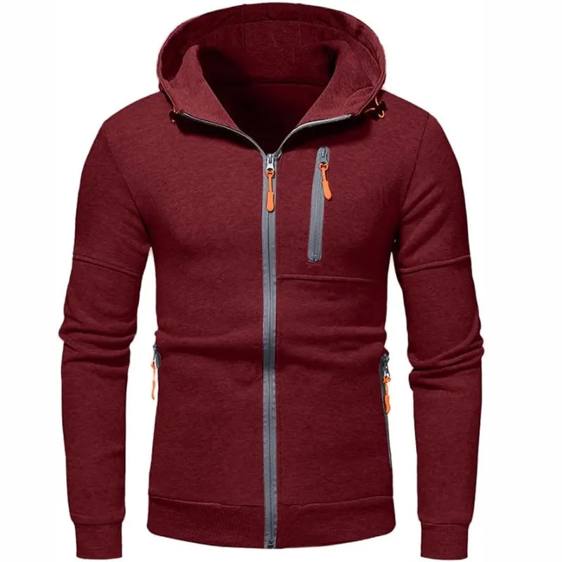 Herren Kapuzenpulli Mit ReiÃŸverschluss Schwarz Kapuzenpullover