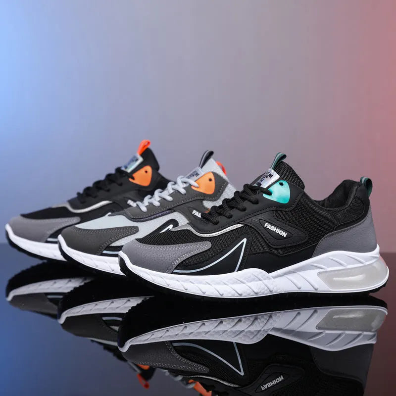 Atmungsaktive Herren Sneaker Mit Farbakzent