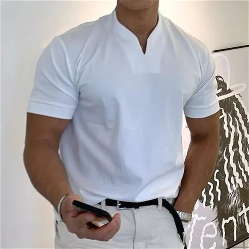 Flexibles Business Lässig T-shirt Für Männer
