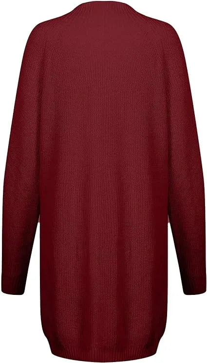 Warmova - Rollkragen-Strickkleid in breiter Passform