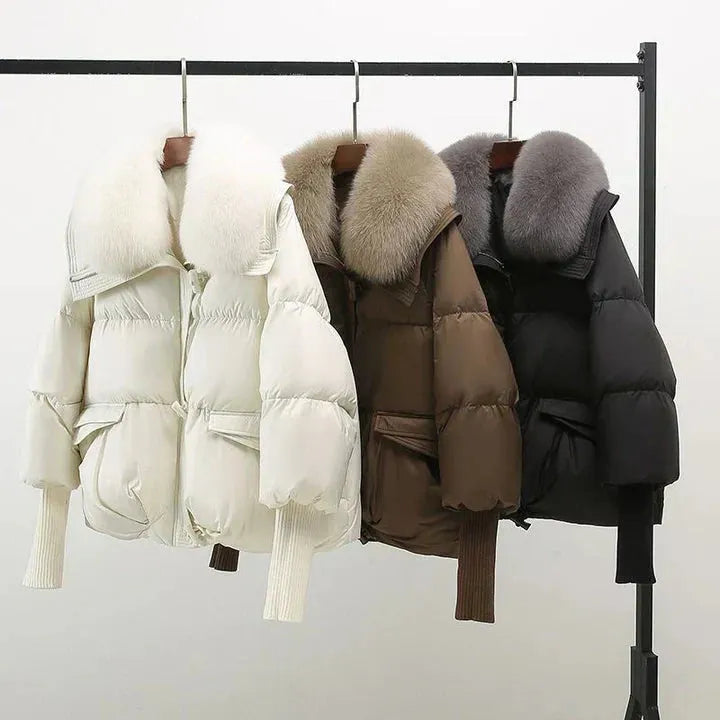 Luxe Dames Winterjas Met Brede Bontkraag | Warmte, Klasse & Comfort In Eén