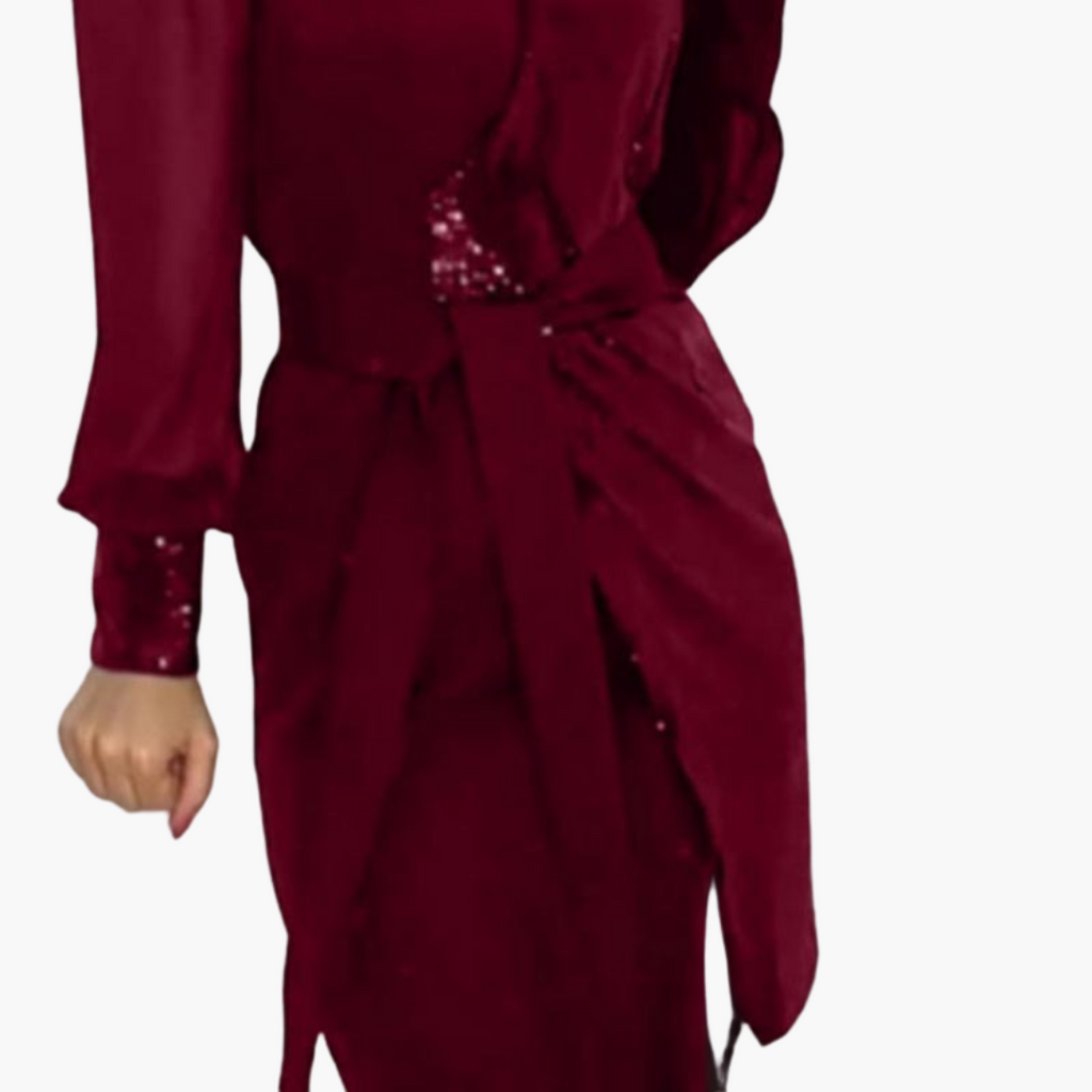 Womenâs Formal Dress with Long Sleeves