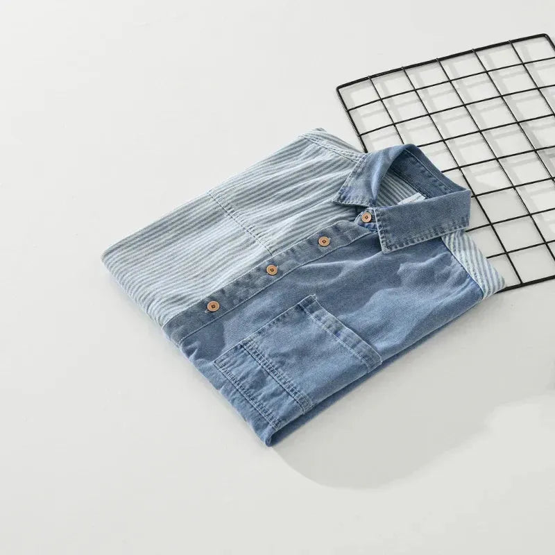 Gestreiftes Baumwollshirt – Modern & Bequem