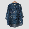 Britta | Elegant Bluse med Dristigt Mønster