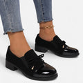 Retro Strik Loafers | Stijlvolle Instappers Met Chunky Hak