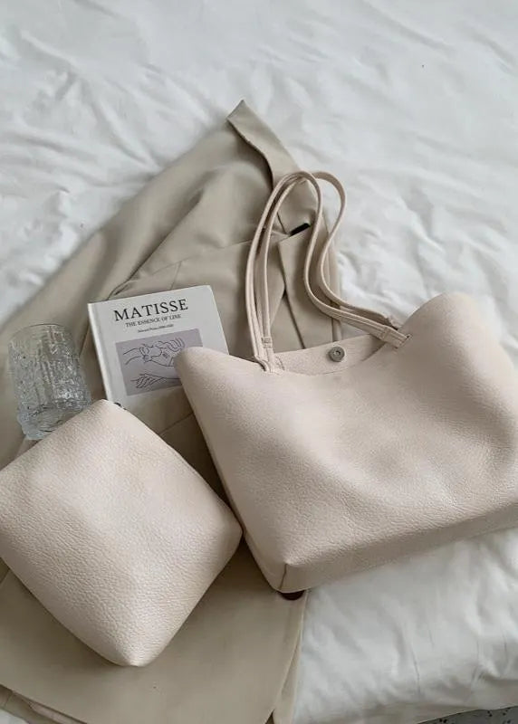 Trendy Spacious Women's Shoulder Bag with Soft Leather