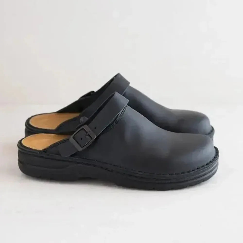 Herren Leder Hausschuhe