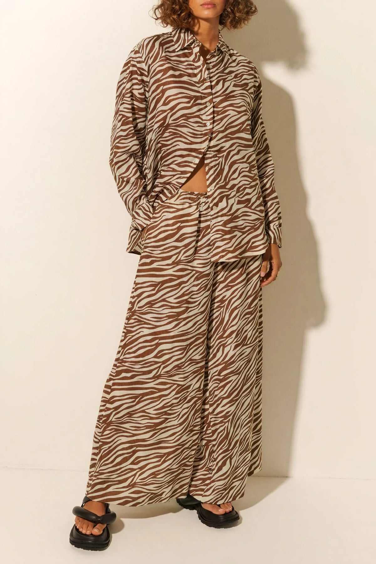 Bohemian Ensemble mit Zebra-Print