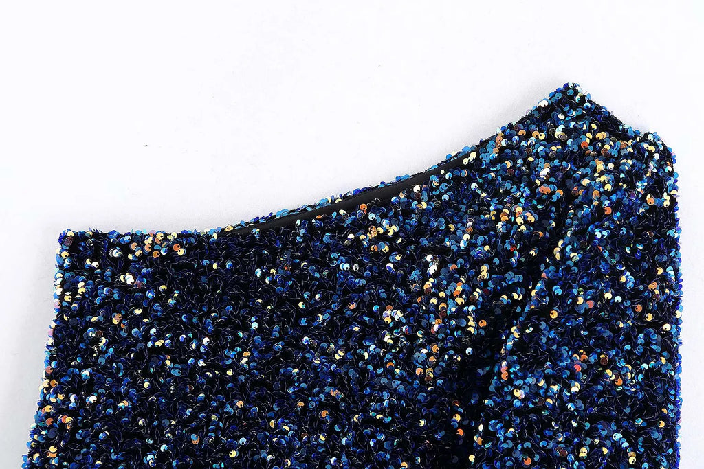 FLEUR | One Shoulder Glitter Top Voor Dames â€“ Elegant, Opvallend, Comfortabel