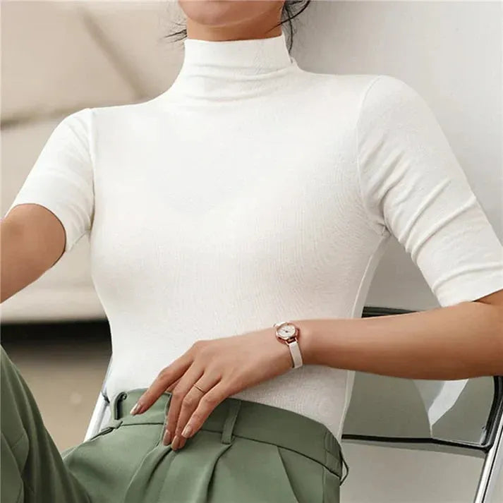 Ultra-DÃ¼nner Nahtloser Rollkragenpullover