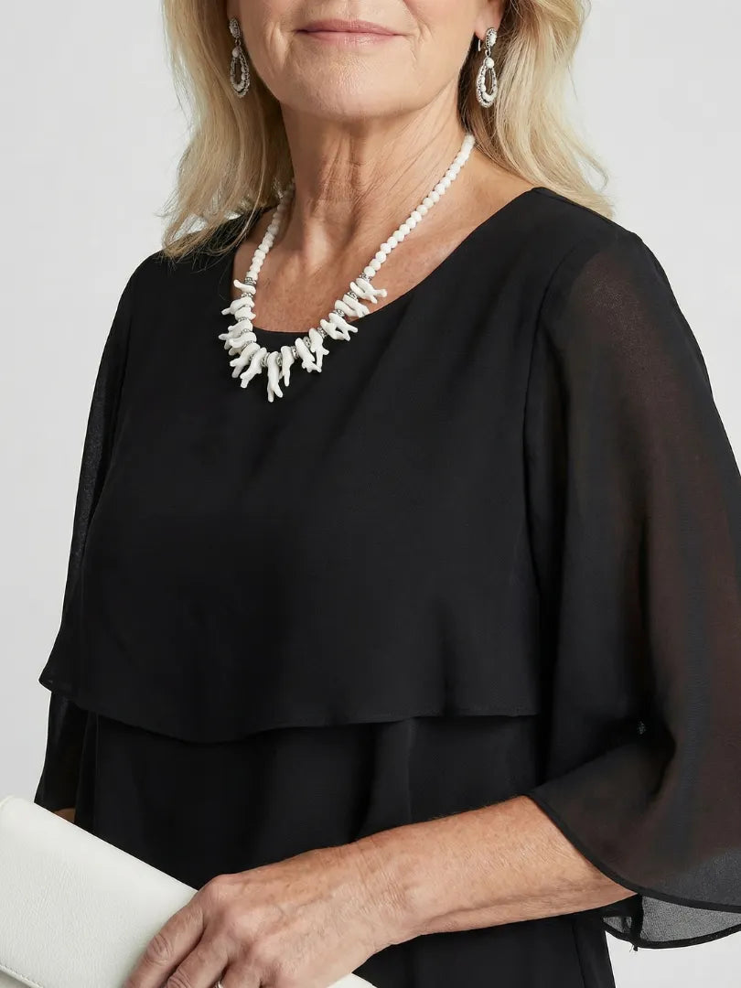 Brent | Layered Tier Midi Dress
