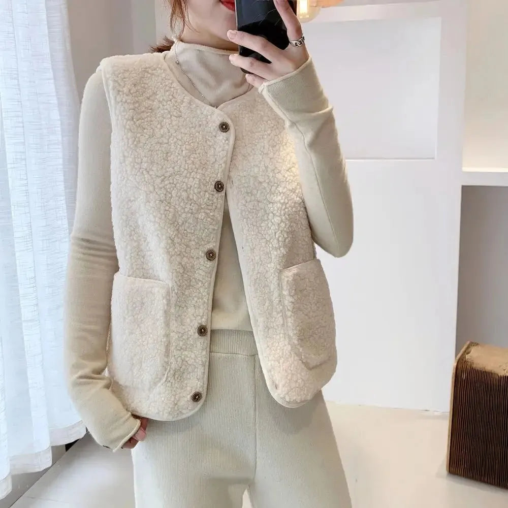 BENTE | Dames Teddy Gilet Bodywarmer - Comfortabel & Stijlvol