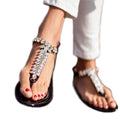 Summer Beach Flat Heel Clip Toe Sandals