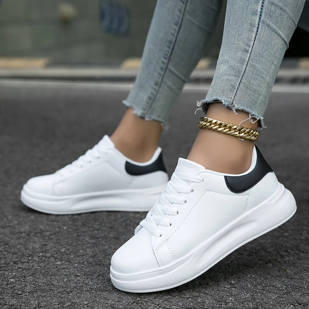 DESIRE | Comfortabele Witte Sneakers Voor Dames - Tijdloos & Lichtgewicht