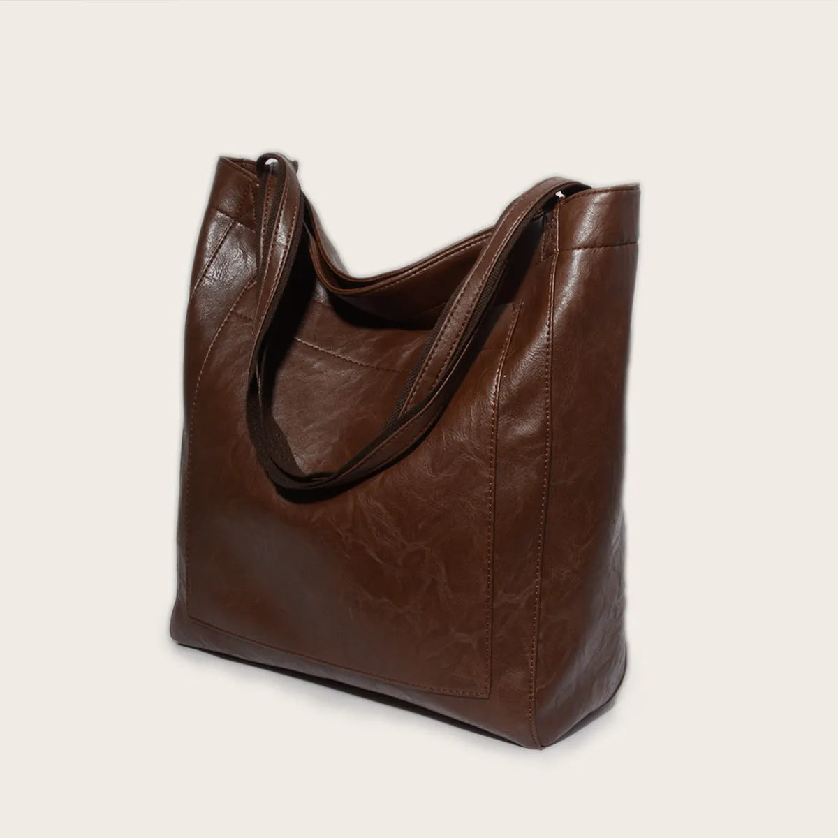 Damen-Schultertasche aus veganem Leder mit groÃŸzÃ¼gigem Stauraum