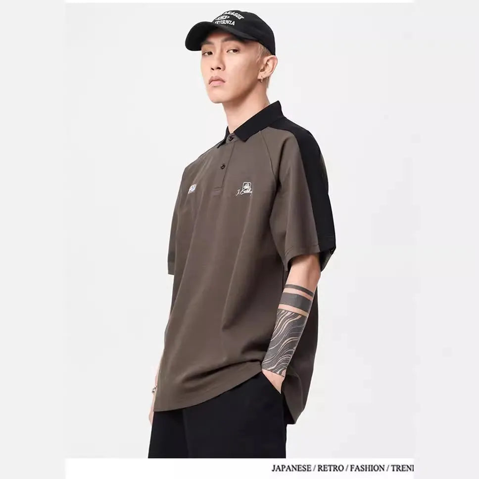 Herren Polo-Shirt mit modernem Strukturdesign und kontrastierenden Akzenten