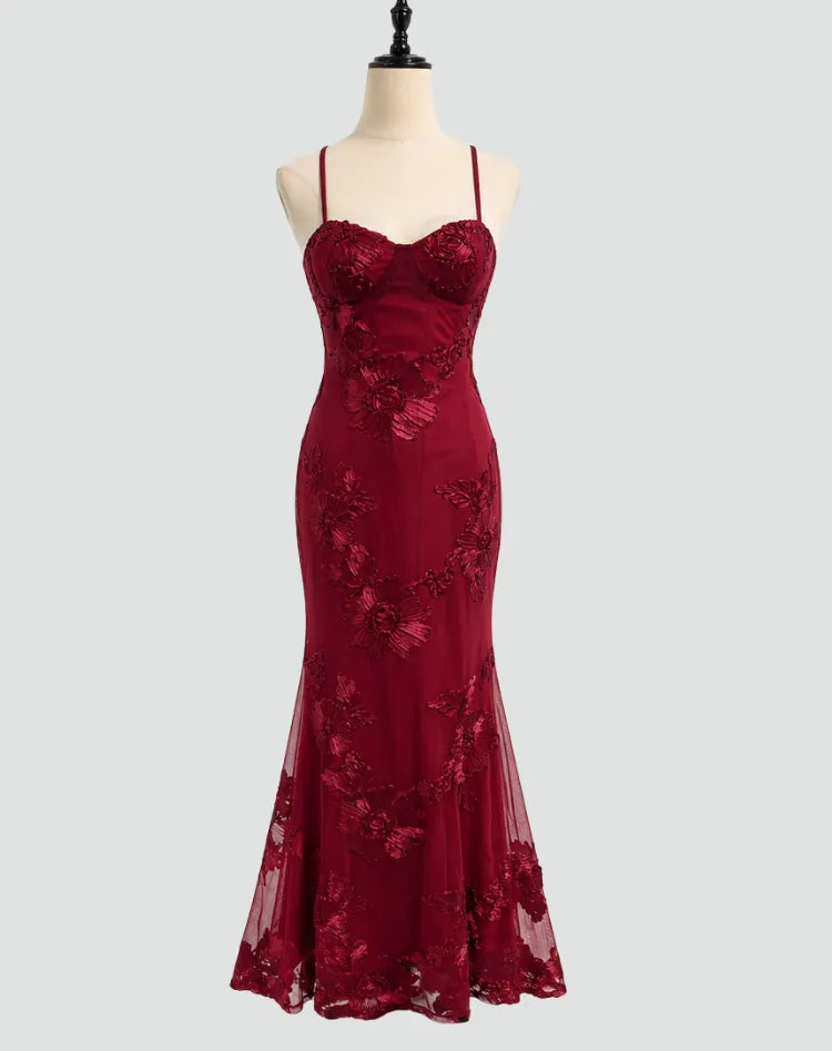 Jacquard Midi Dress for Women with Floral Print and Elegant Cut