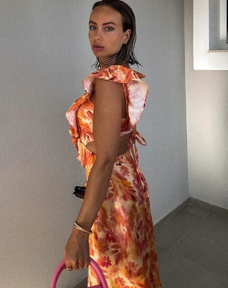Alessia | Romantic Maxi Dress with Ruffles