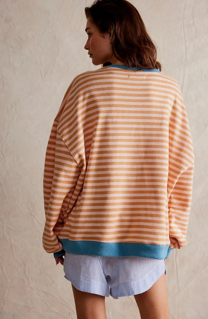 FIEN | Gestreepte Oversized Dames Sweater - Stijlvol & Elegant