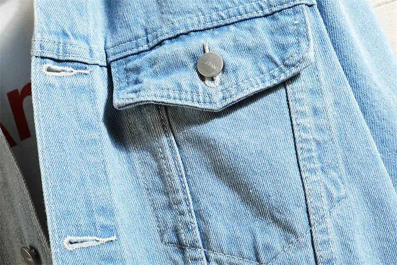 Abnehmbarer Denim Jacke Mit Kapuze Für Männer