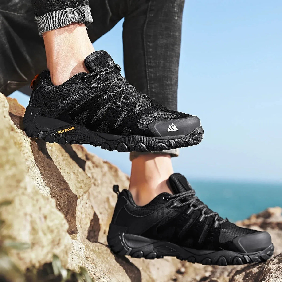 Niedrig Wasserabweisende Wanderschuhe Mit Robuster Sohle Für Herren