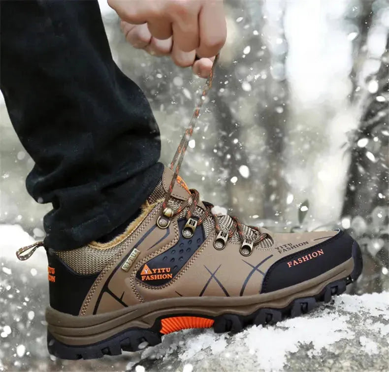 Wasserdicht Vegan Leder Trekkingschuhe Herrenschuhe