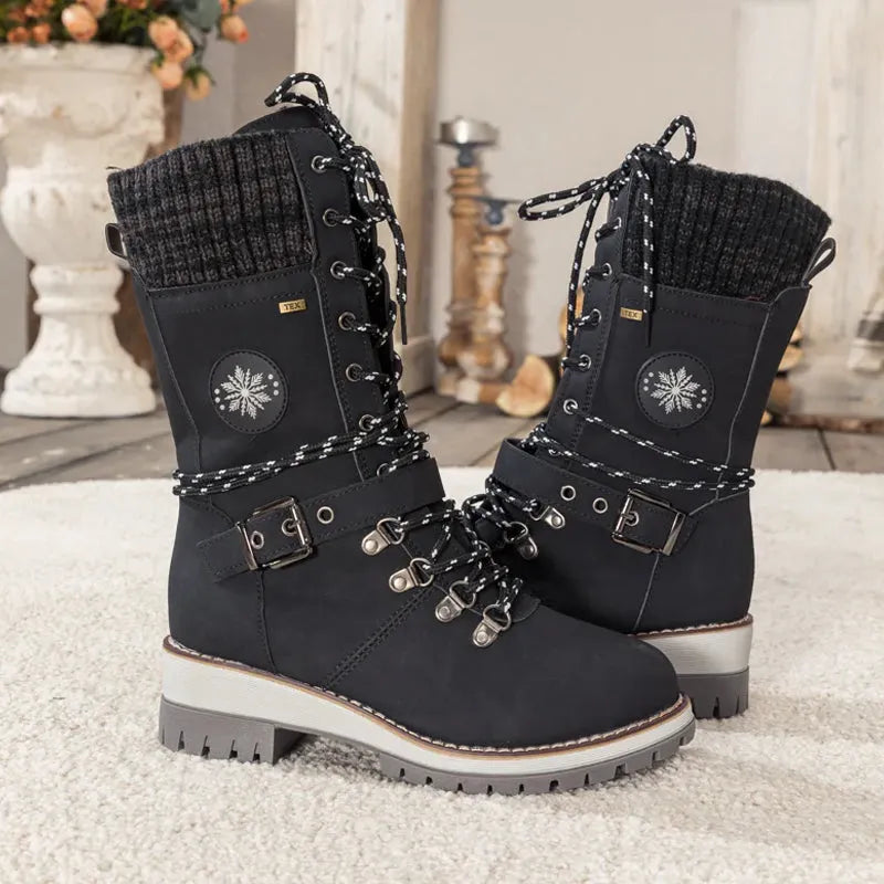 Warm und Elegant Schneestiefel