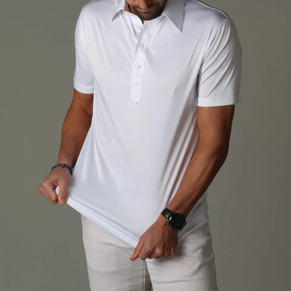 Kleid-Polo mit Steifem Kragen