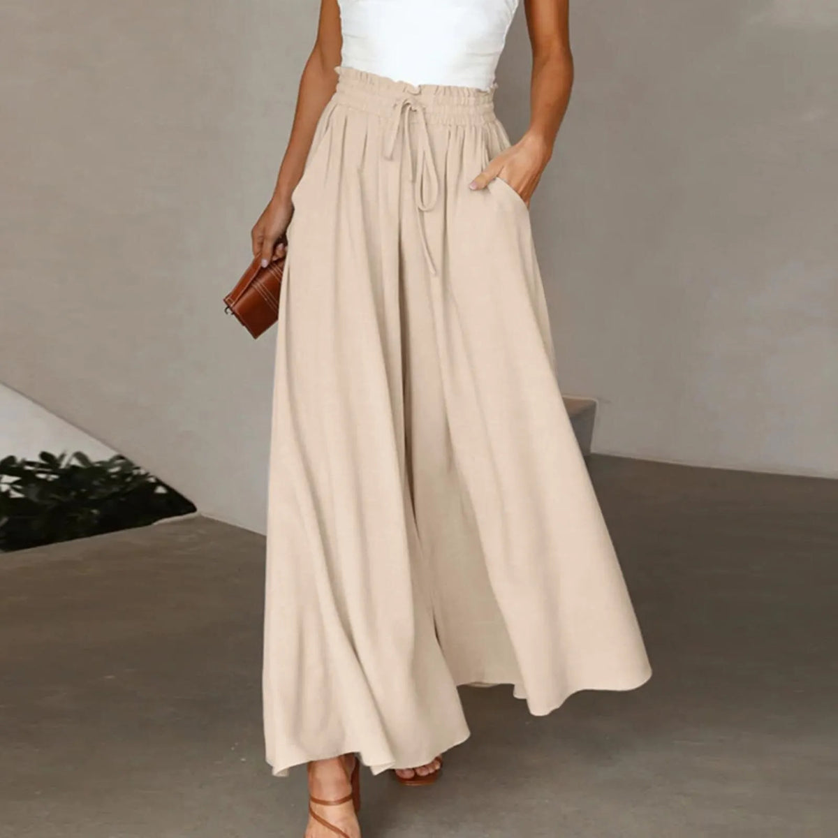 Pantalon larges et taille Ã©lastiquÃ©e