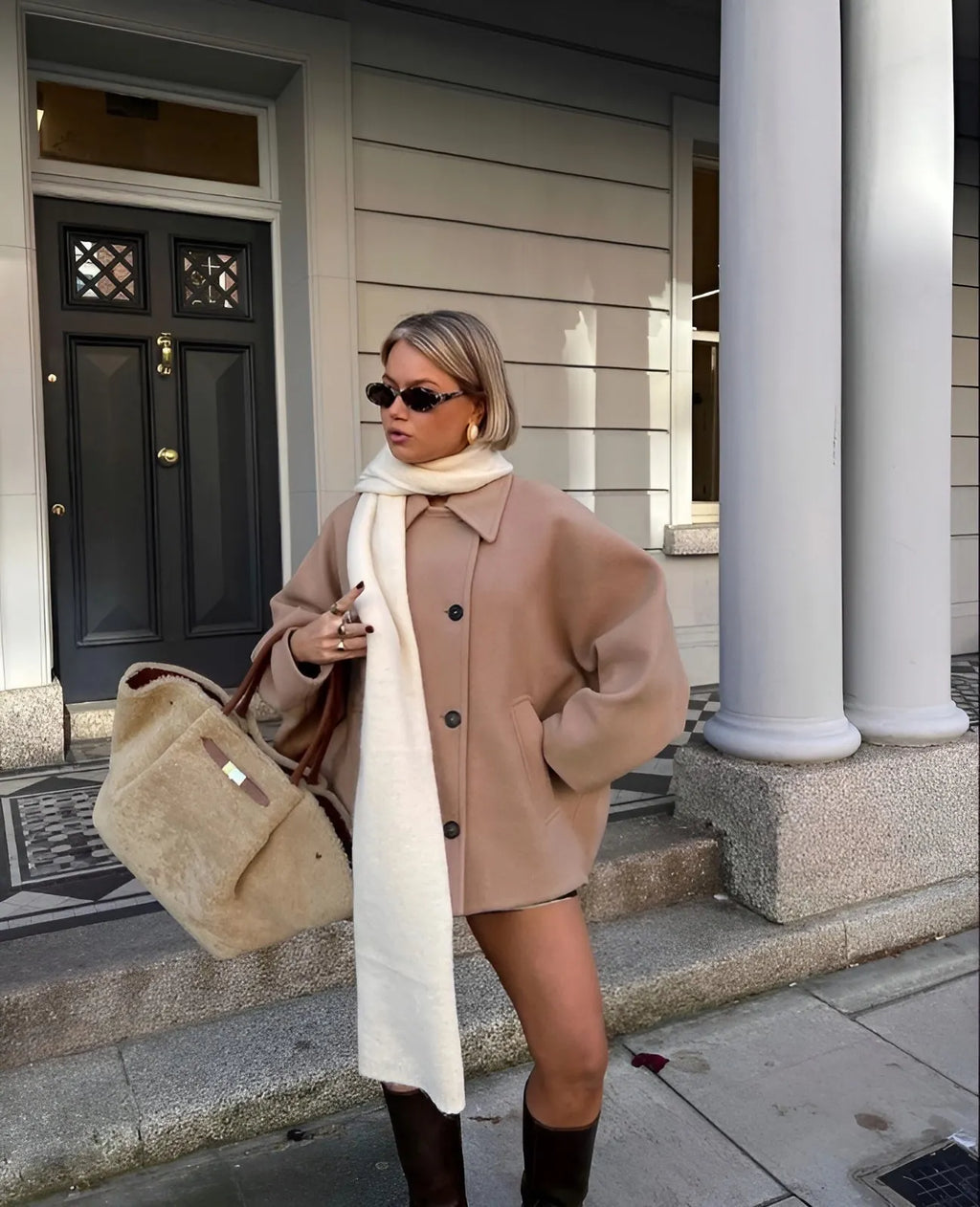 Zoë | Trendy Wollen Dames Jas - Luxe, Stijlvol & Comfortabel Warm
