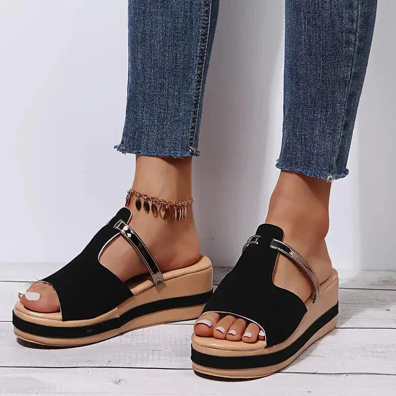 Moderne Plattform Sandalen fÃ¼r den Sommer