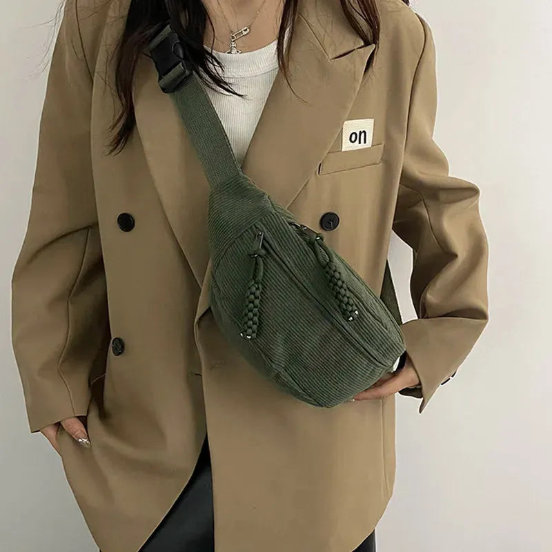 LÃ¤ssige Cordtasche FÃ¼r Damen