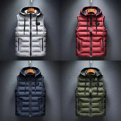 gesteppte Outdoor Hoodie Weste