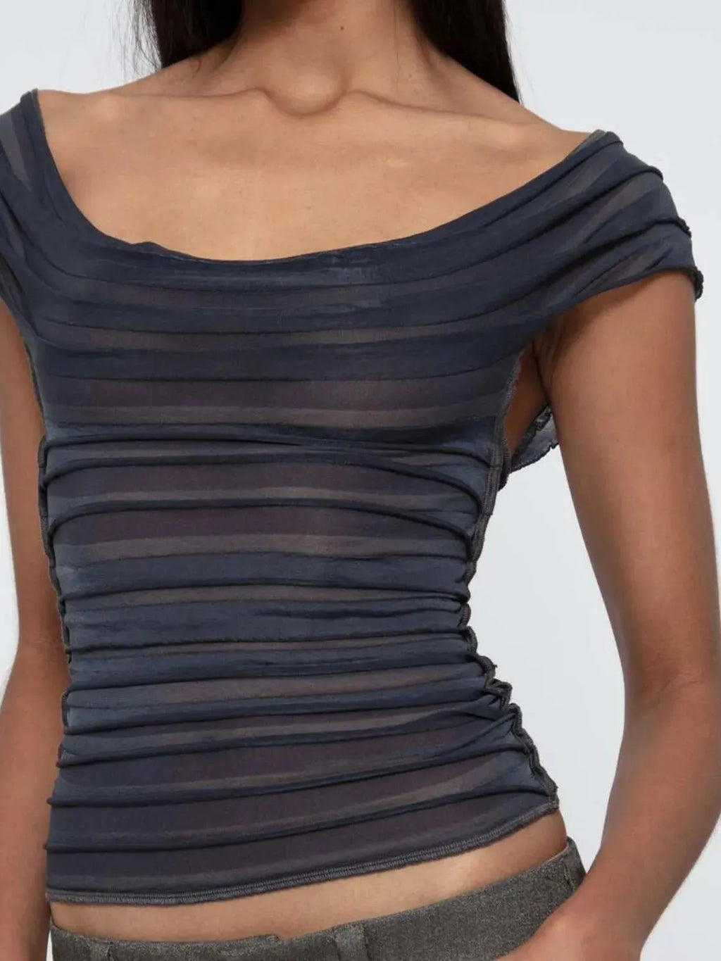 Ruched Solid Tank