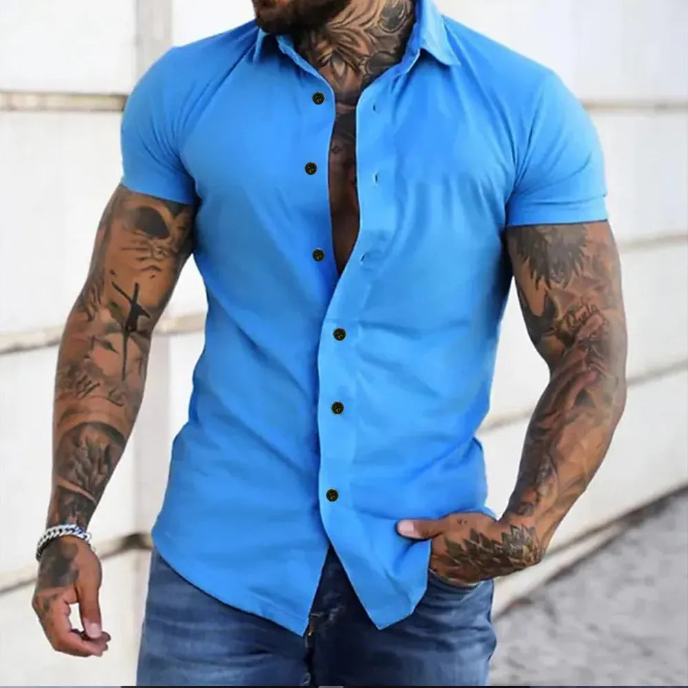 Baumwoll Shirt Herren