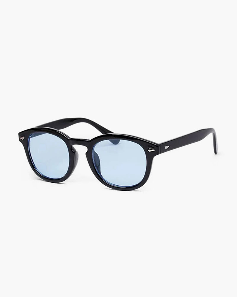 Schwarzer Rahmen Runde Sonnenbrille FÃ¼r MÃ¤nner