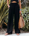 MAYA | Sommerliche Hose mit hoher Taille