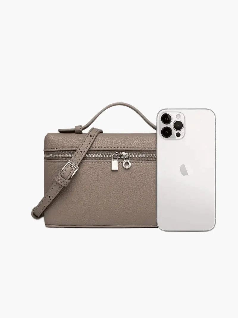 Strukturierte Handtasche mit Top-Griff