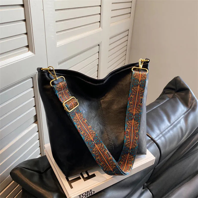 Stijlvolle Vintage Dames Leren Handtas – Tijdloos & Elegant