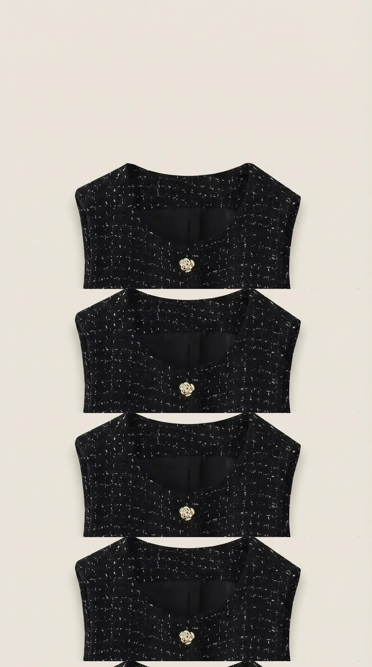 Trendy Black Women's Set With Sleeveless Top And Mini Skirt