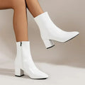 Elegant comfortable women's ankle boots with heel