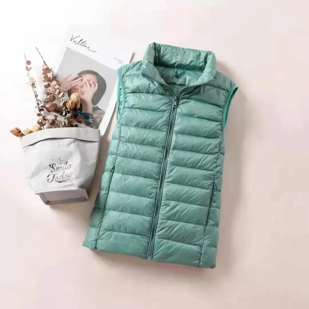 MIREILLE | Lichte Gewatteerde Dames Bodywarmer – Winddicht, Getailleerd & Perfect Voor Tussenseizoenen