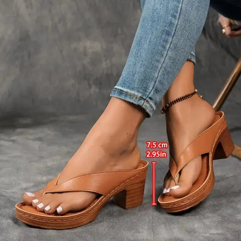 Inge Orthopædisk Slipper med Hæl