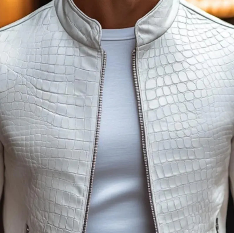 Stilvolle Premium-Lederjacke