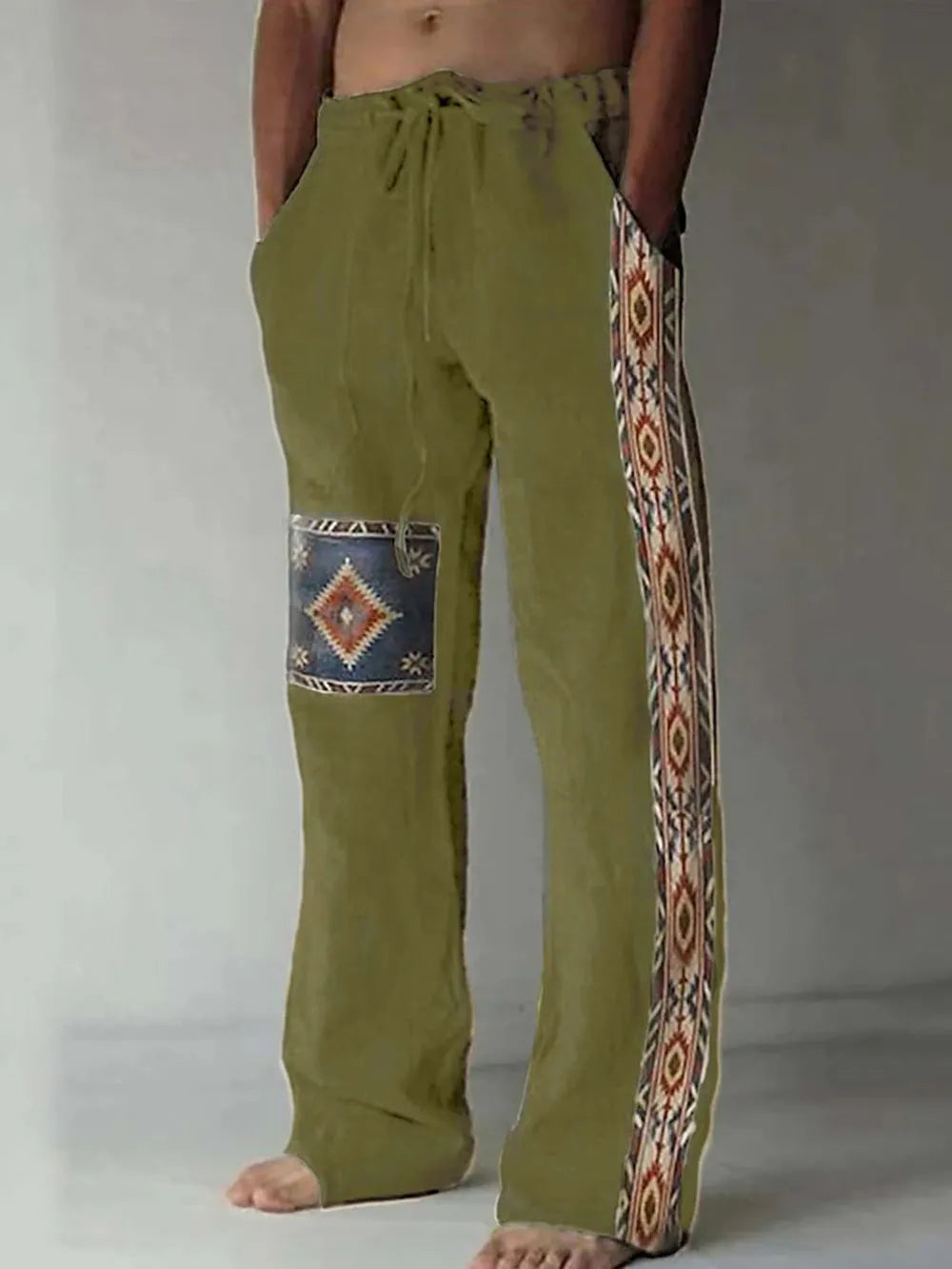 Baumwoll Leinen Hose Für Herren