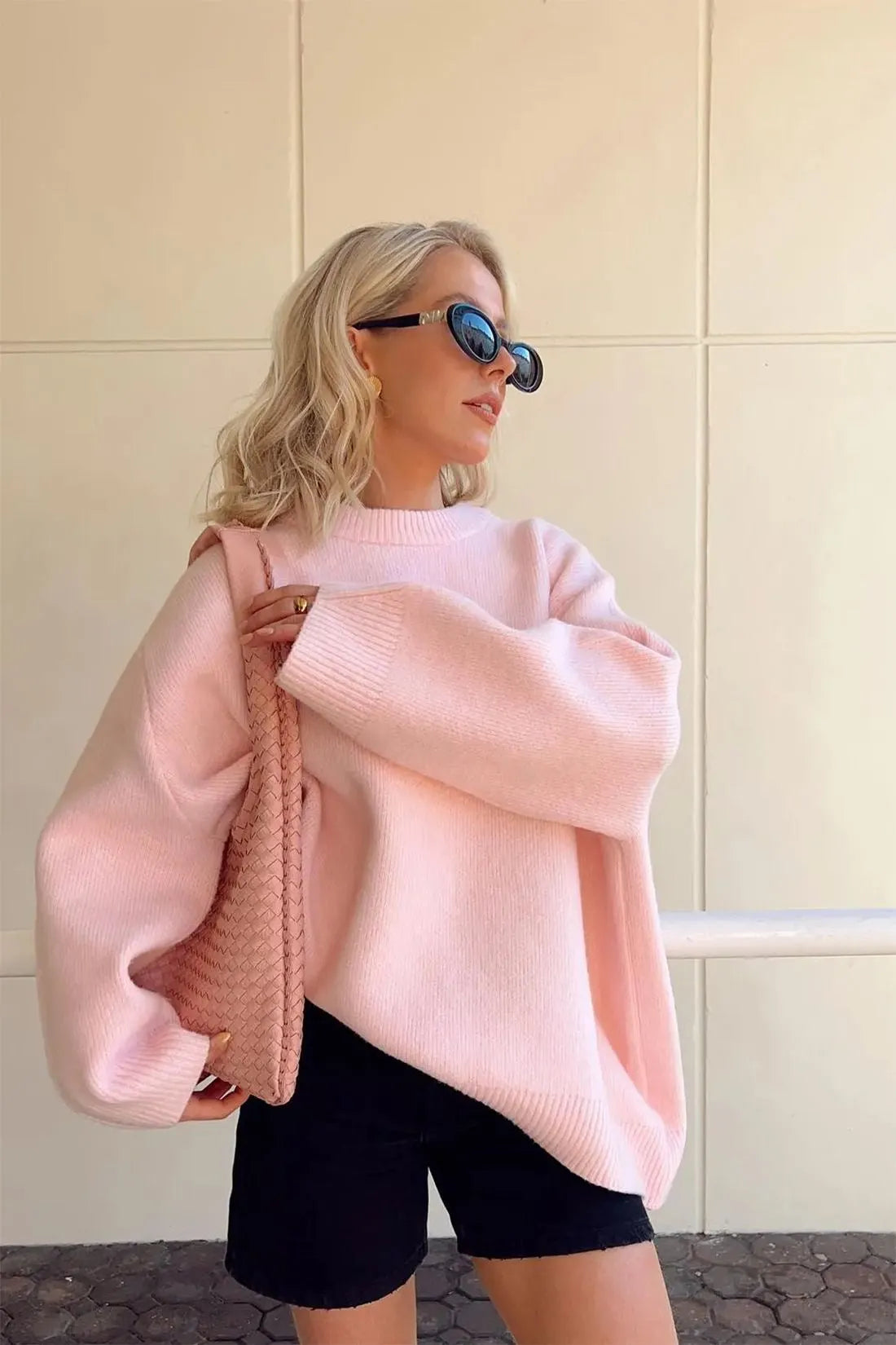 NOAH | Oversized Dames Sweater Roze – Zacht, Trendy & Perfect Voor Koude Dagen
